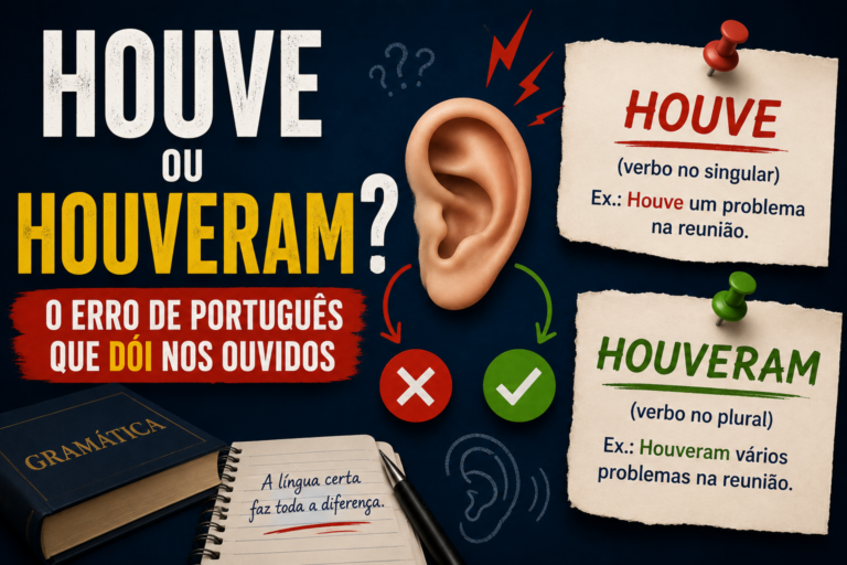 Houve ou Houveram? O erro de português que dói nos ouvidos